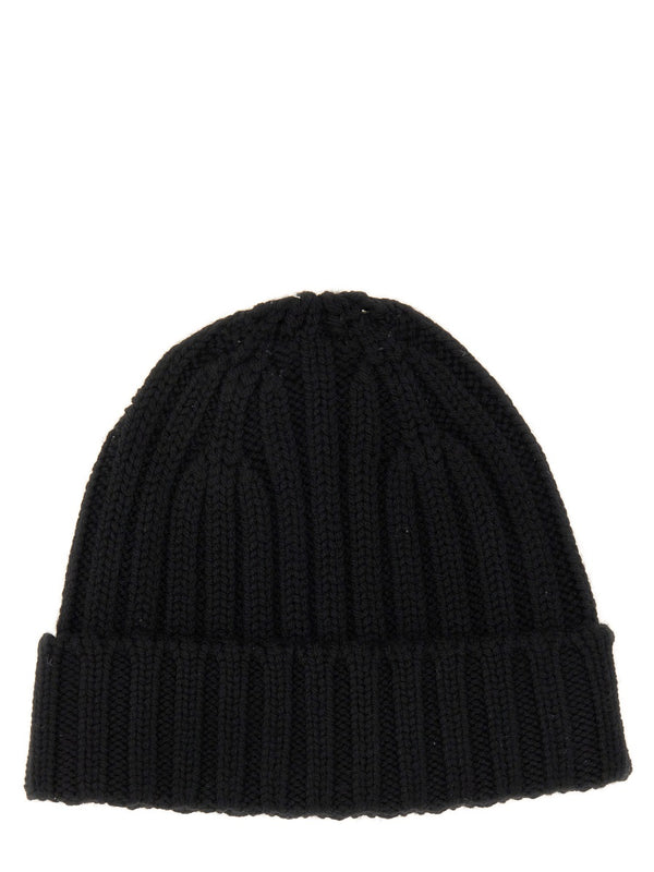 Virgin Wool Beanie Black Hat