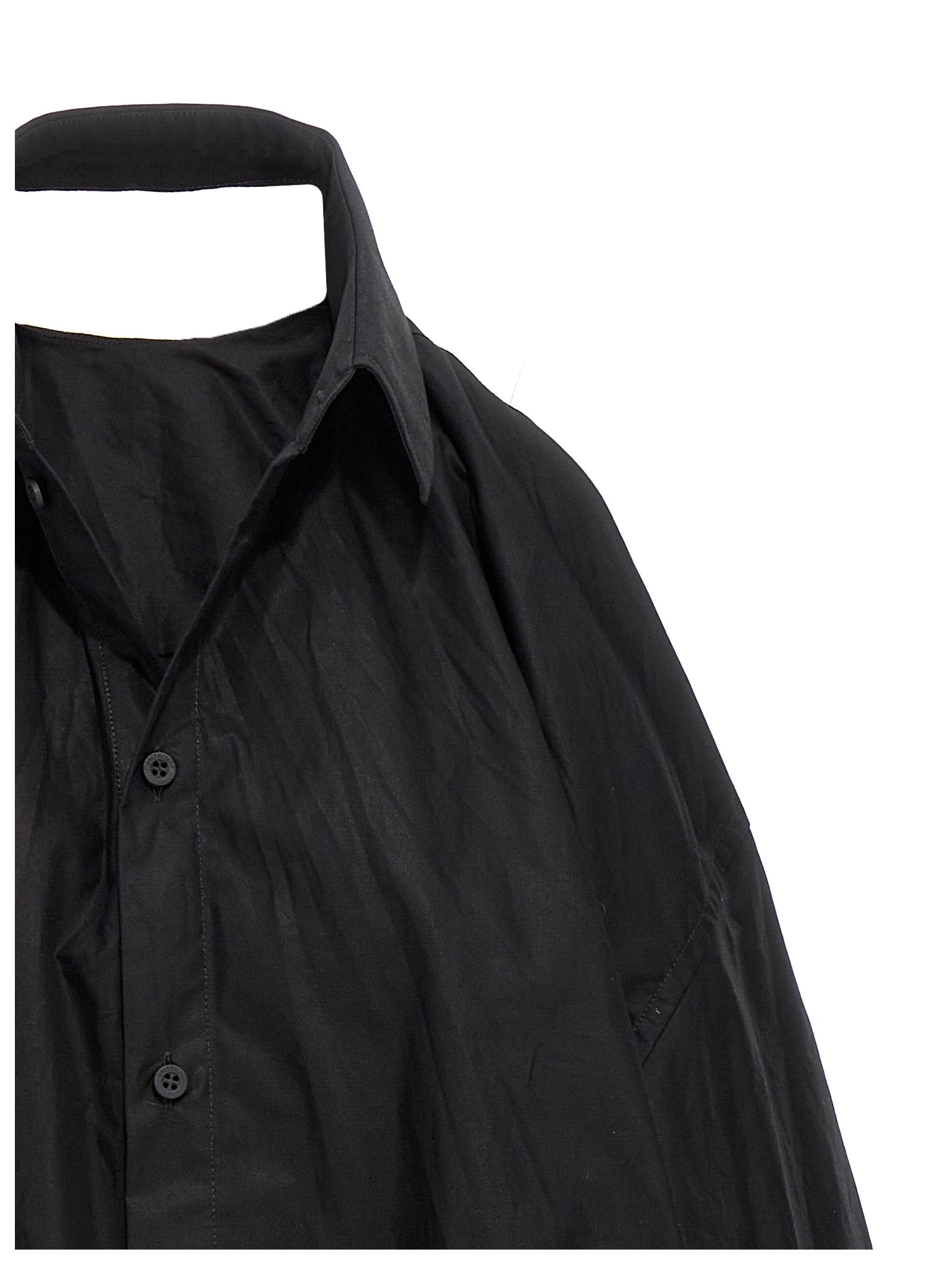 Suspended dress Black Cotton