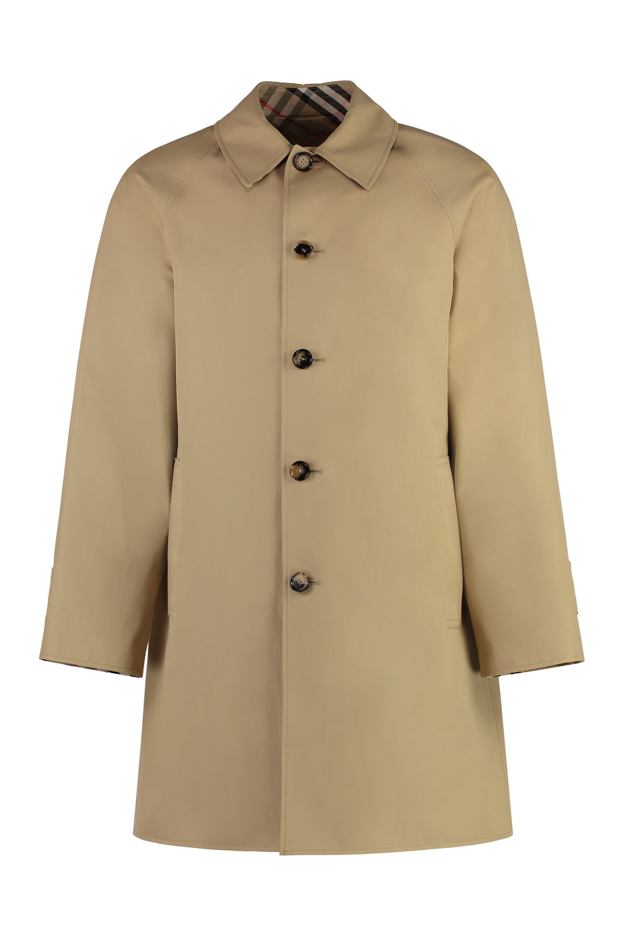 Reversible Cotton Trench Coat Beige Raincoats