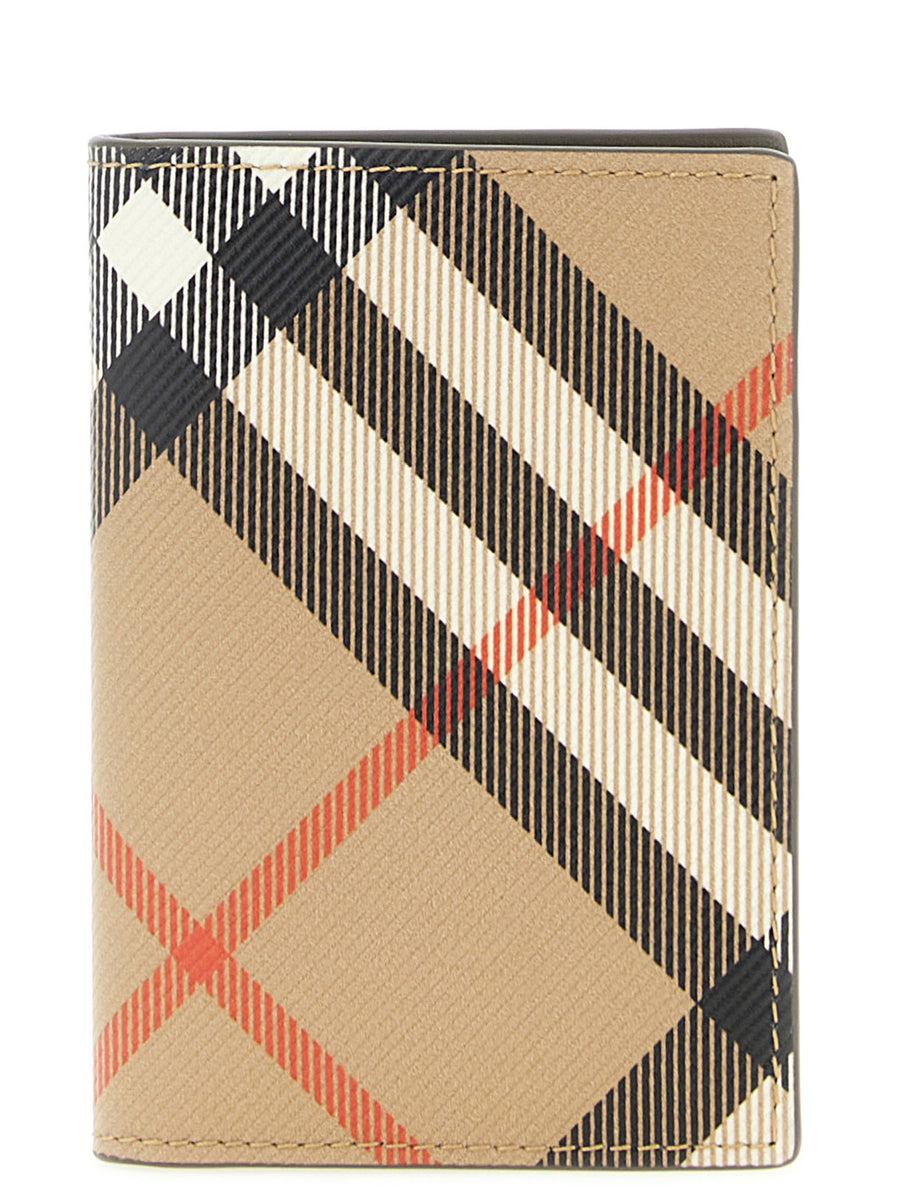 Burberry Burberry Check Card Case — beige