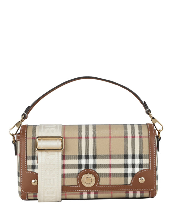 Burberry Outer: 55% Polyurethane top handle bag in brown