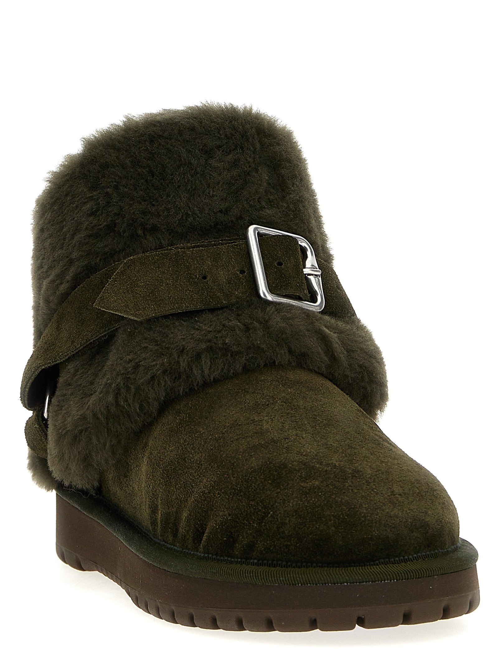 Chubby ankle boots Green Lh Cotton Viscose Boots