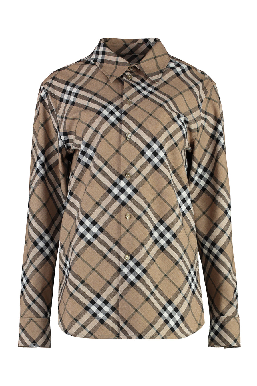 Shirt Checked Cotton Linden Wool