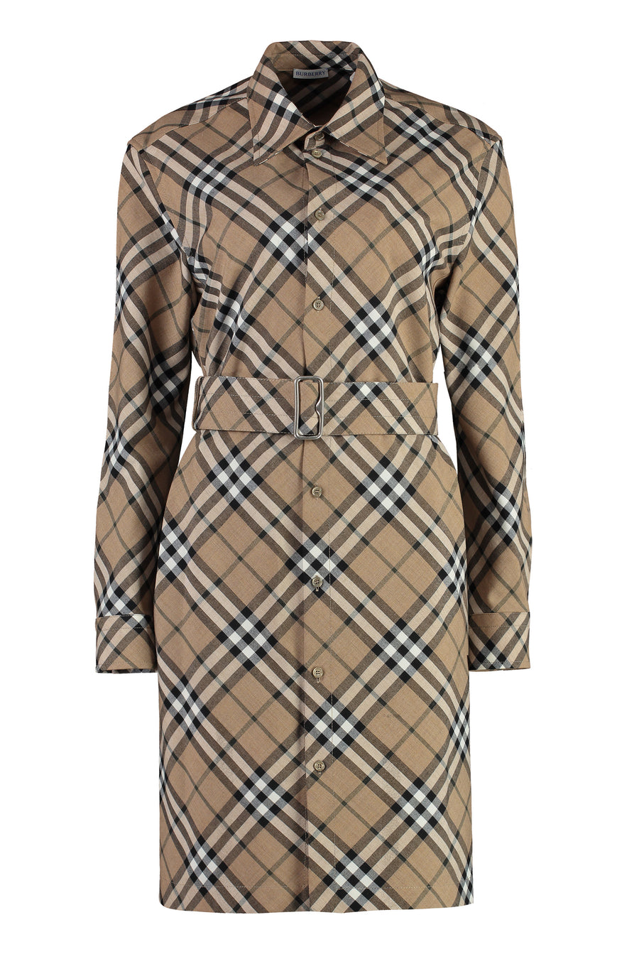 Belted Shirtdress Linden Wool Dress
