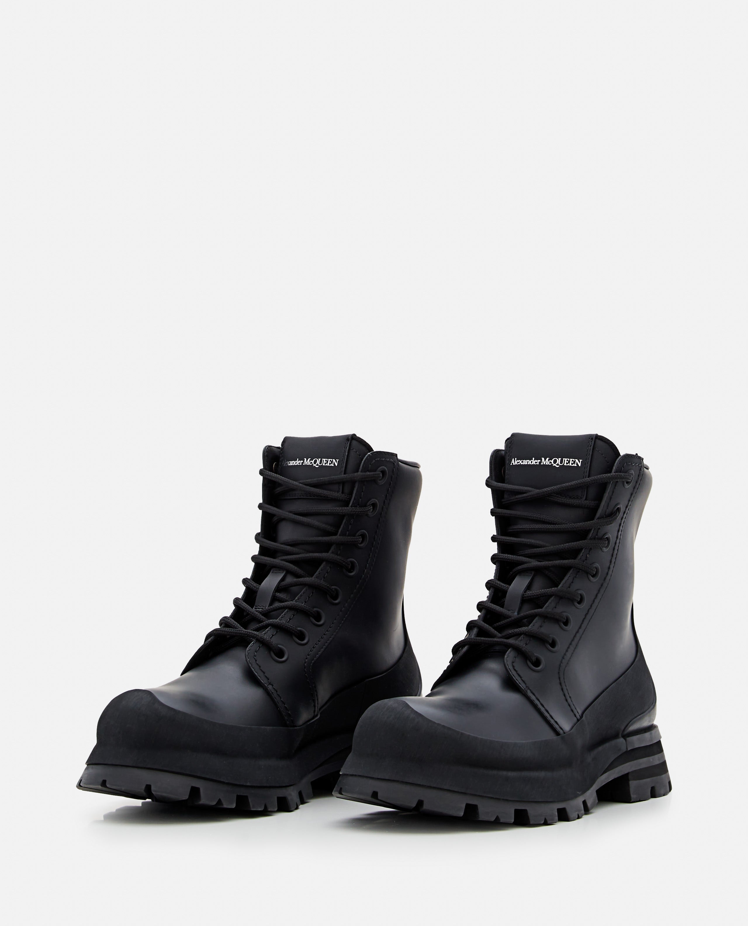 Alexander McQueen Boots Black Calf Leather