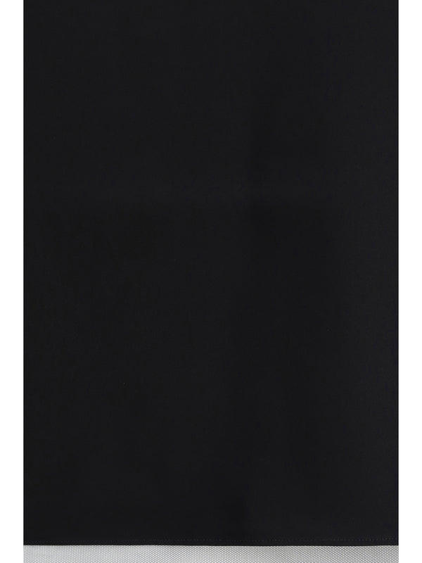 Sleeveless Top Black Silk Tops