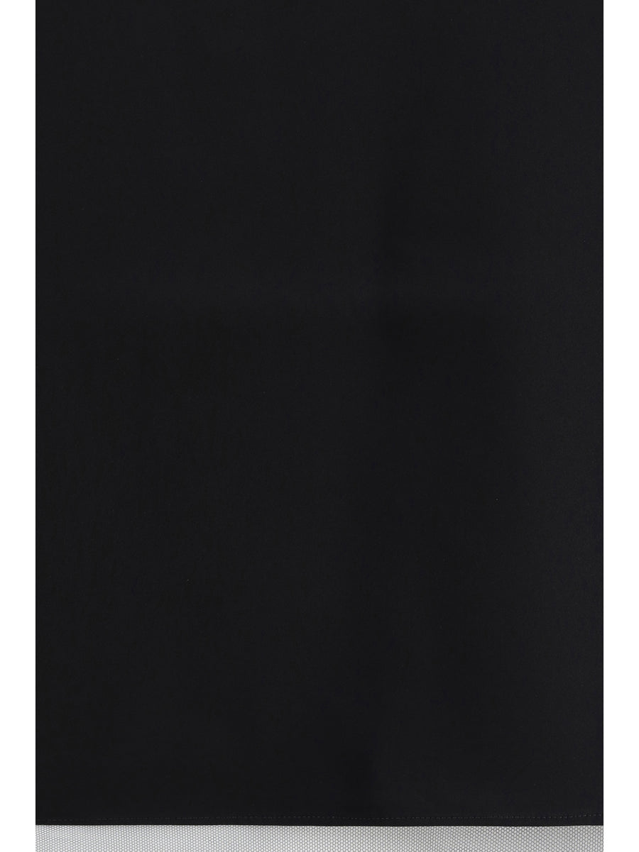 Sleeveless Top Black Silk Tops