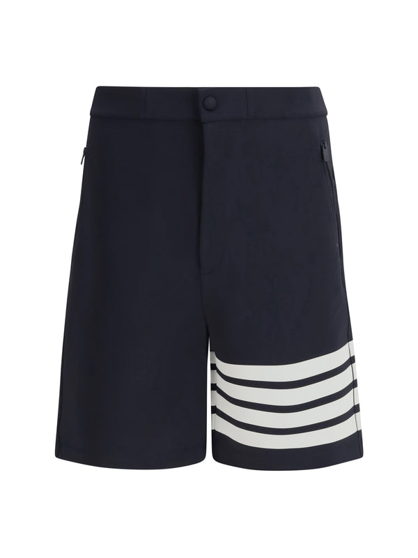 Thom Browne 73% Viscose bermuda shorts in navy