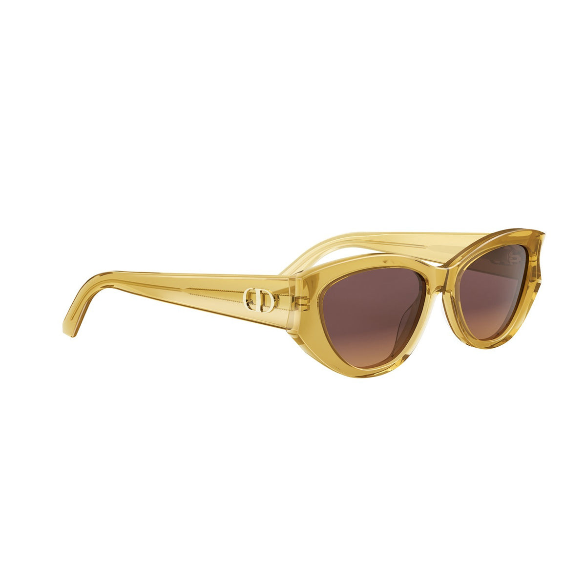 Dior DiorGlow B1I 66d2 Giallo Lucido Acetate Occhiali Da Sole
