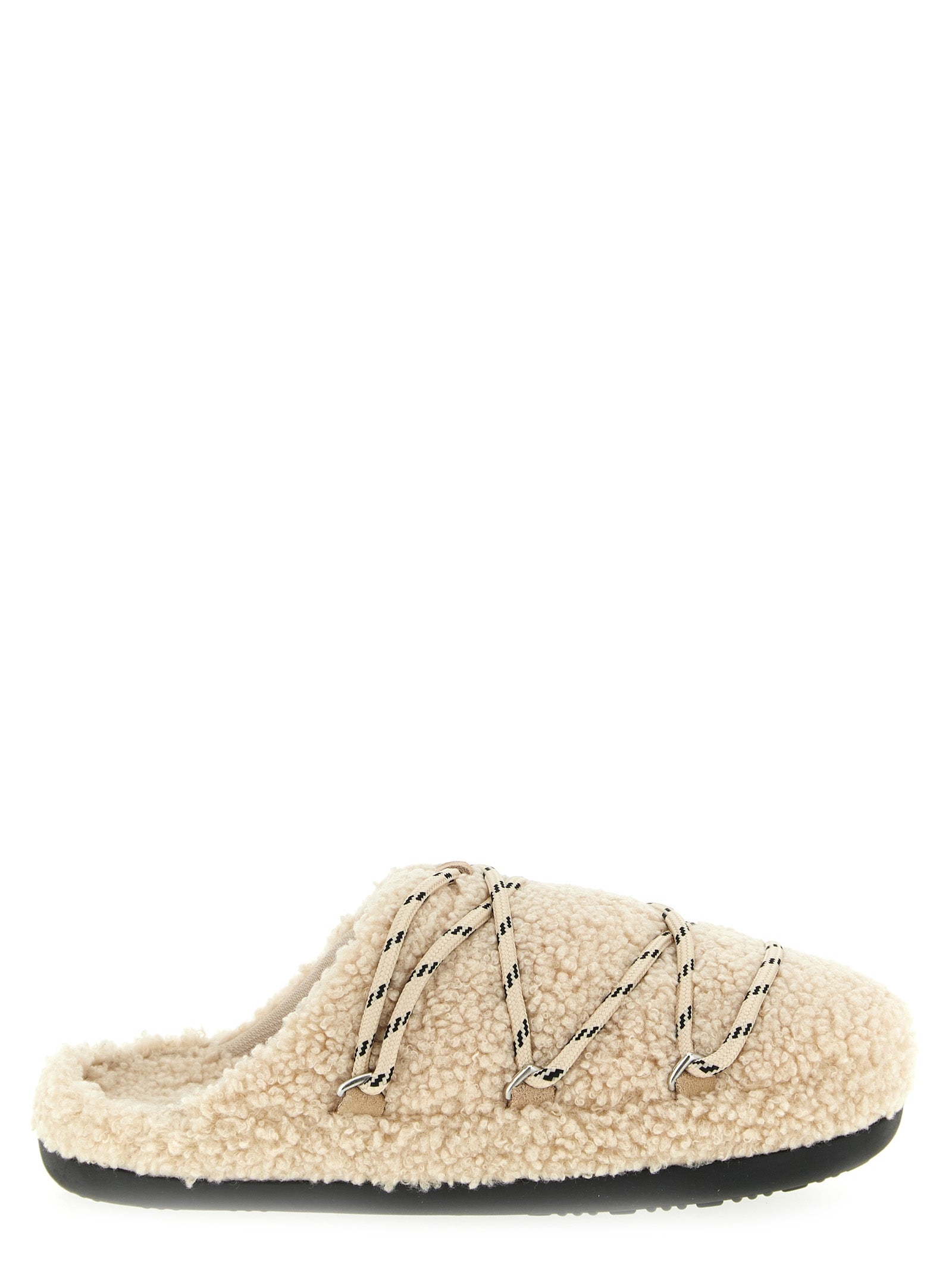 Teddy Slipper mules Beige Polyester Flat Shoes