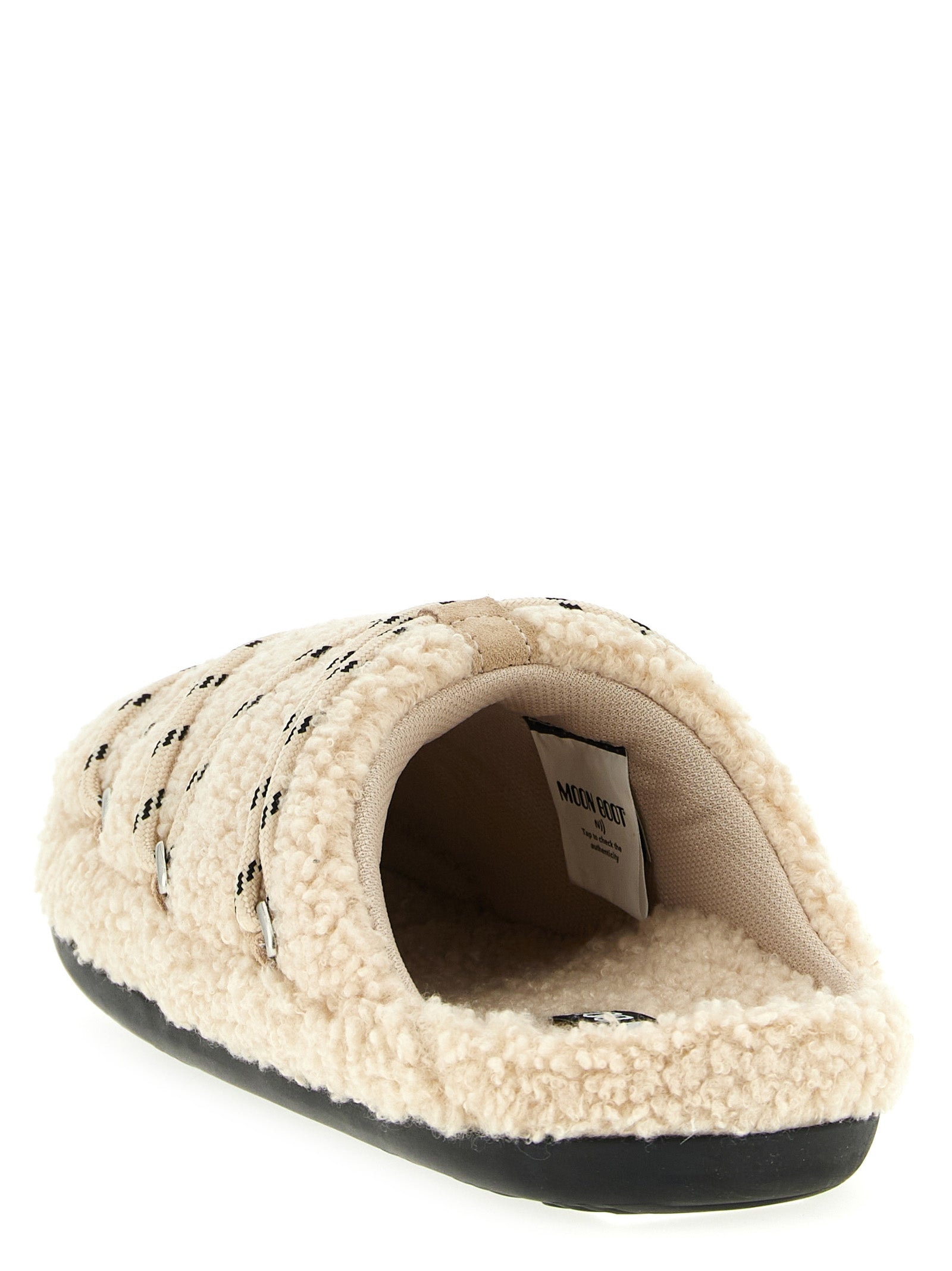 Teddy Slipper mules Beige Polyester Flat Shoes