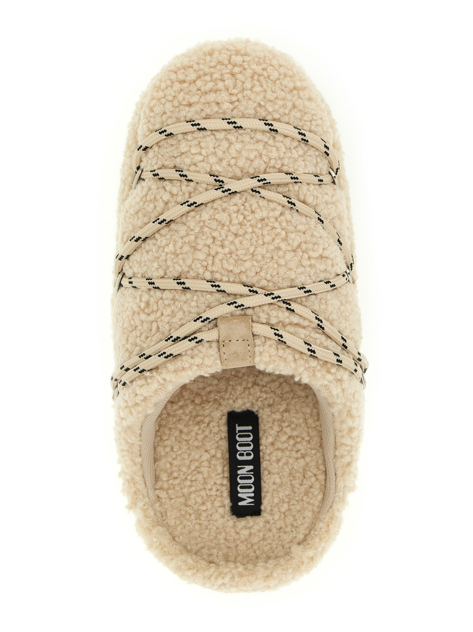 Teddy Slipper mules Beige Polyester Flat Shoes