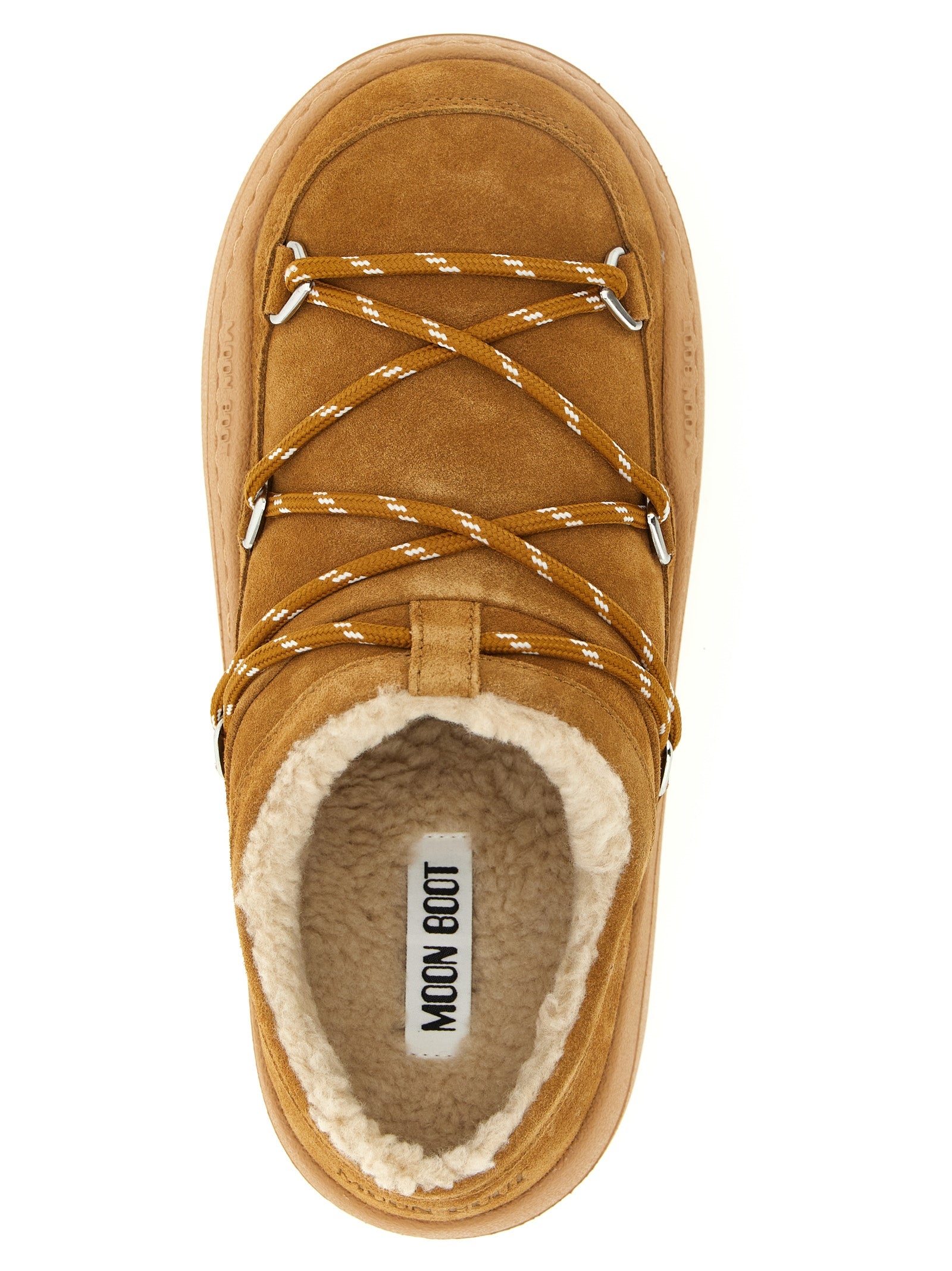 Park Slipper mules Brown Cow Suede Polyamide Flat Shoes