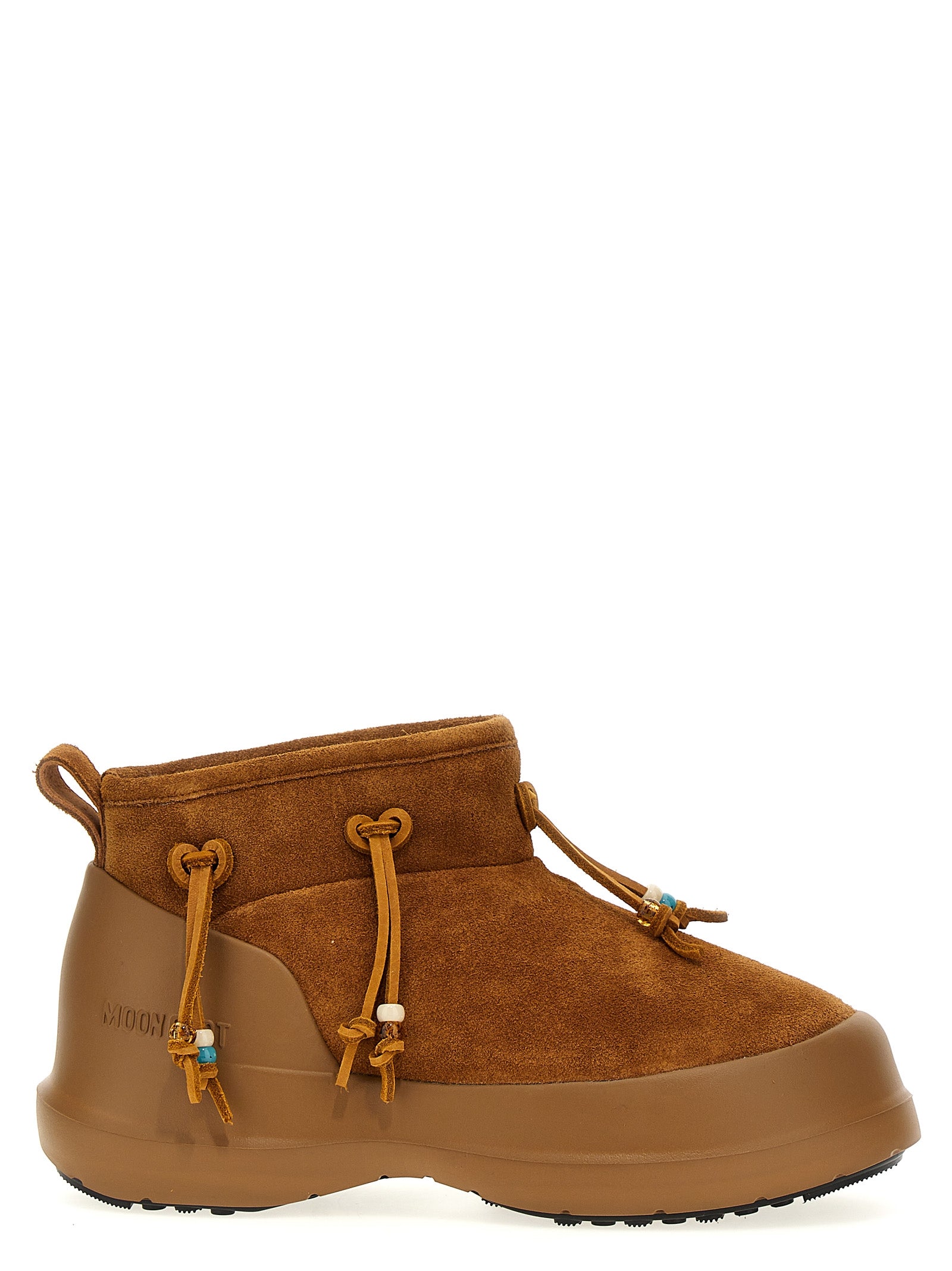 Luna Low Suede Beads ankle boots Brown Cow Boots