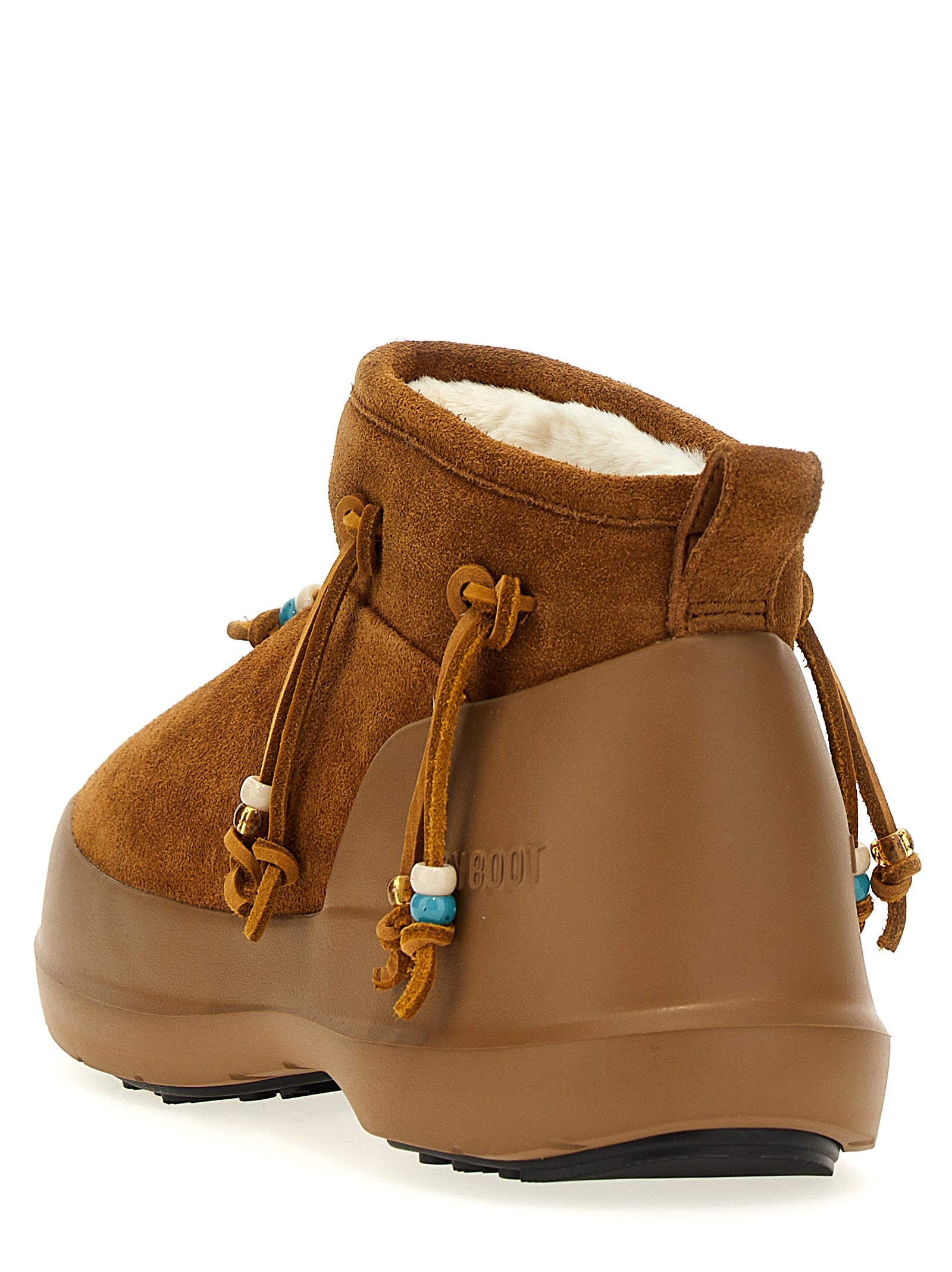 Luna Low Suede Beads ankle boots Brown Cow Boots