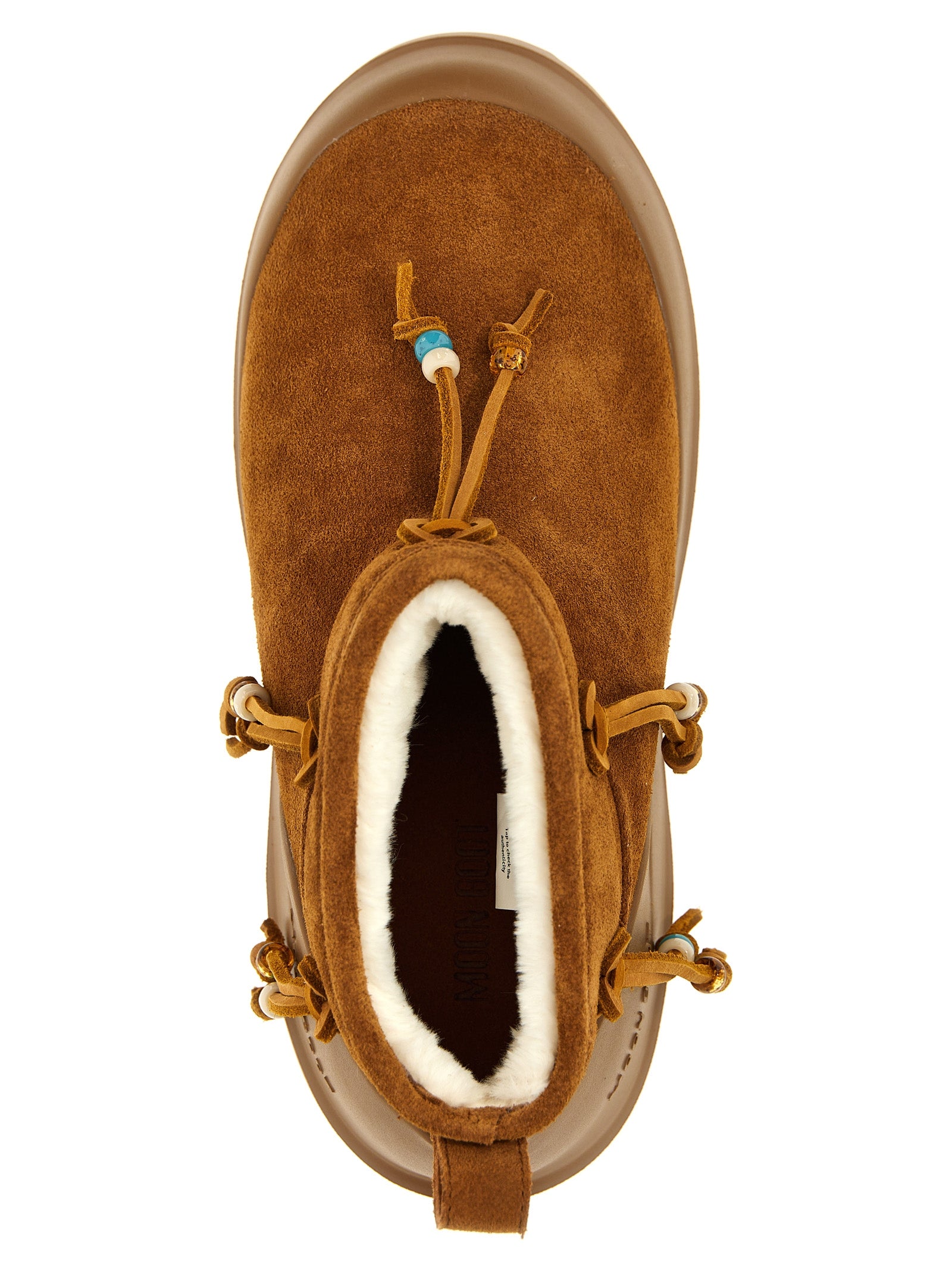Luna Low Suede Beads ankle boots Brown Cow Boots