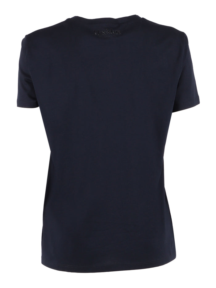 T-SHIRT Blue Cotton Short Sleeves