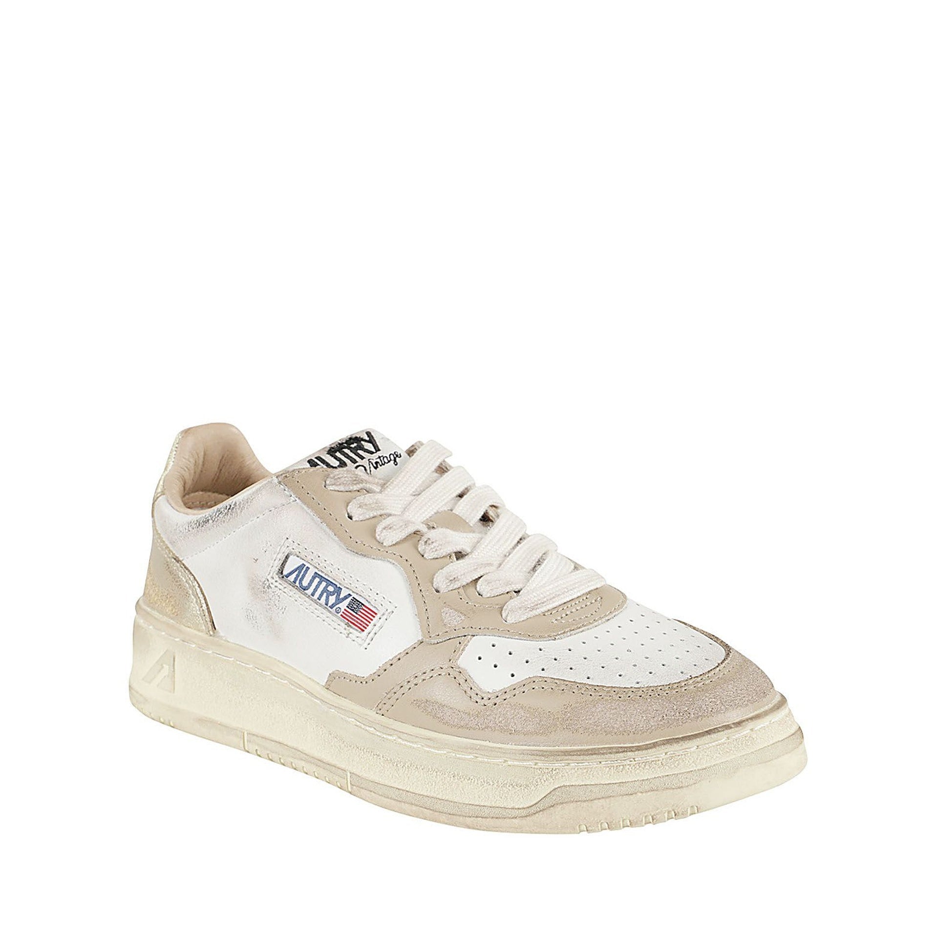 Autry Super Vintage Low Sneakers Beige Leather