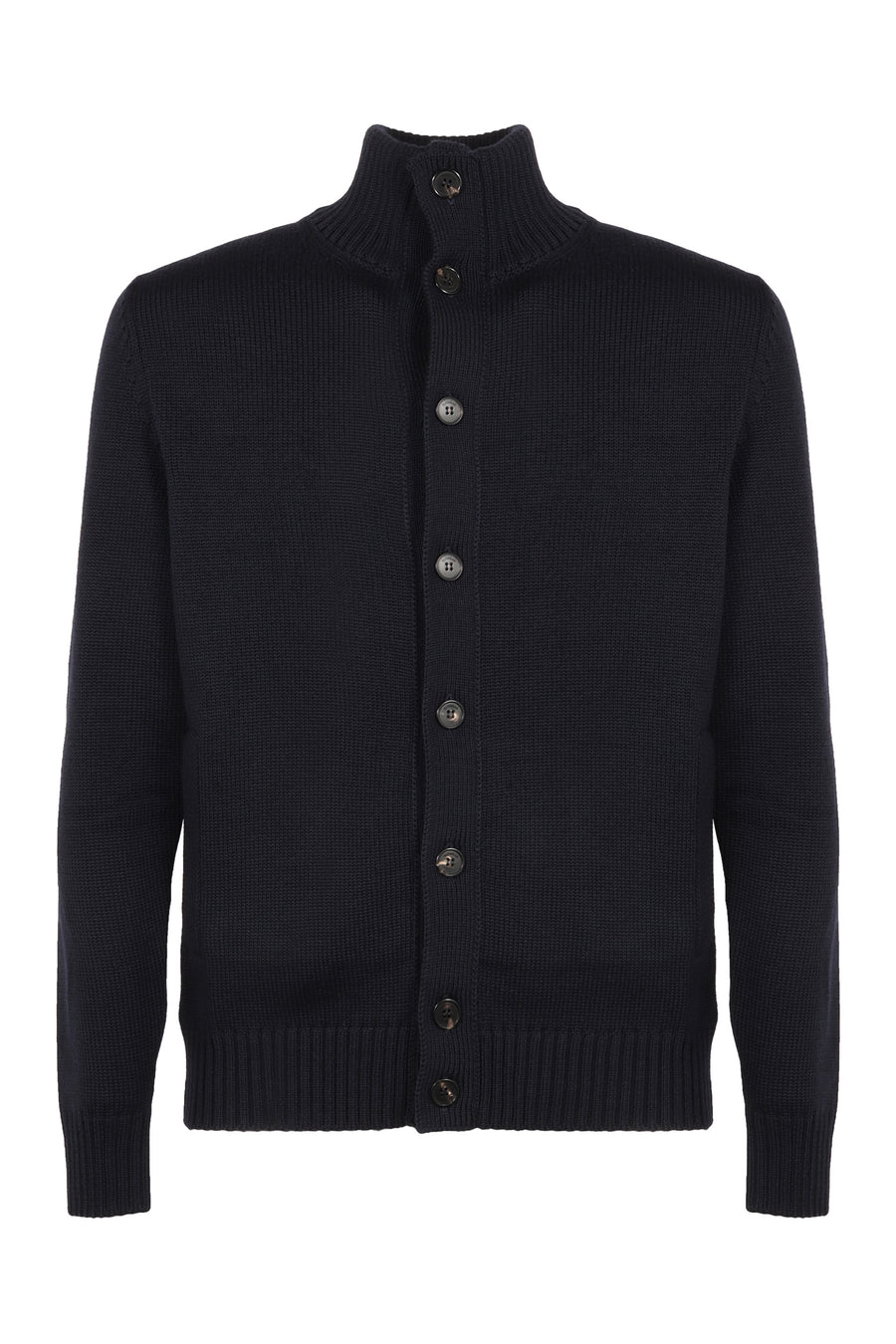 Cardigan Virgin Wool Blue Cardigans
