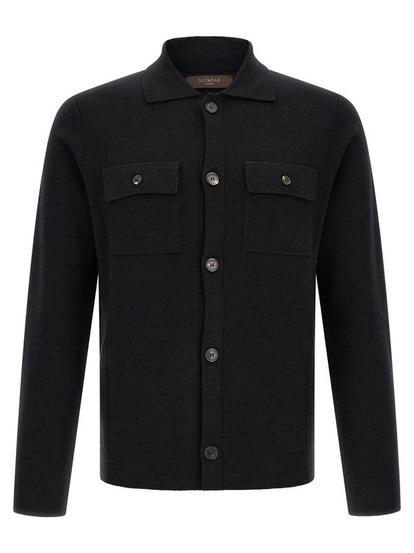 Zanone Cardigan — Black