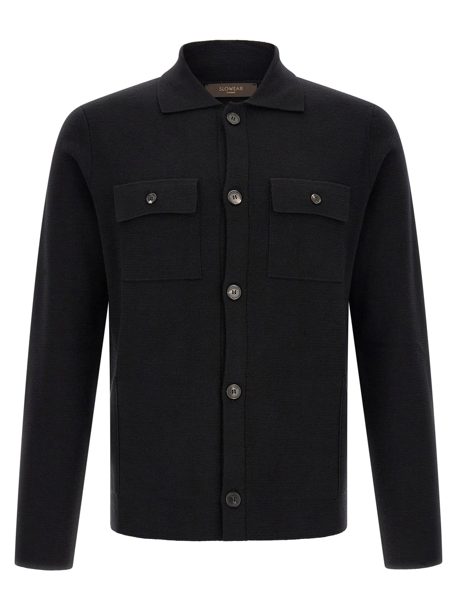 Zanone Cardigan — Black