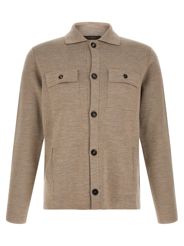 Zanone Saharan Cardigan — Beige