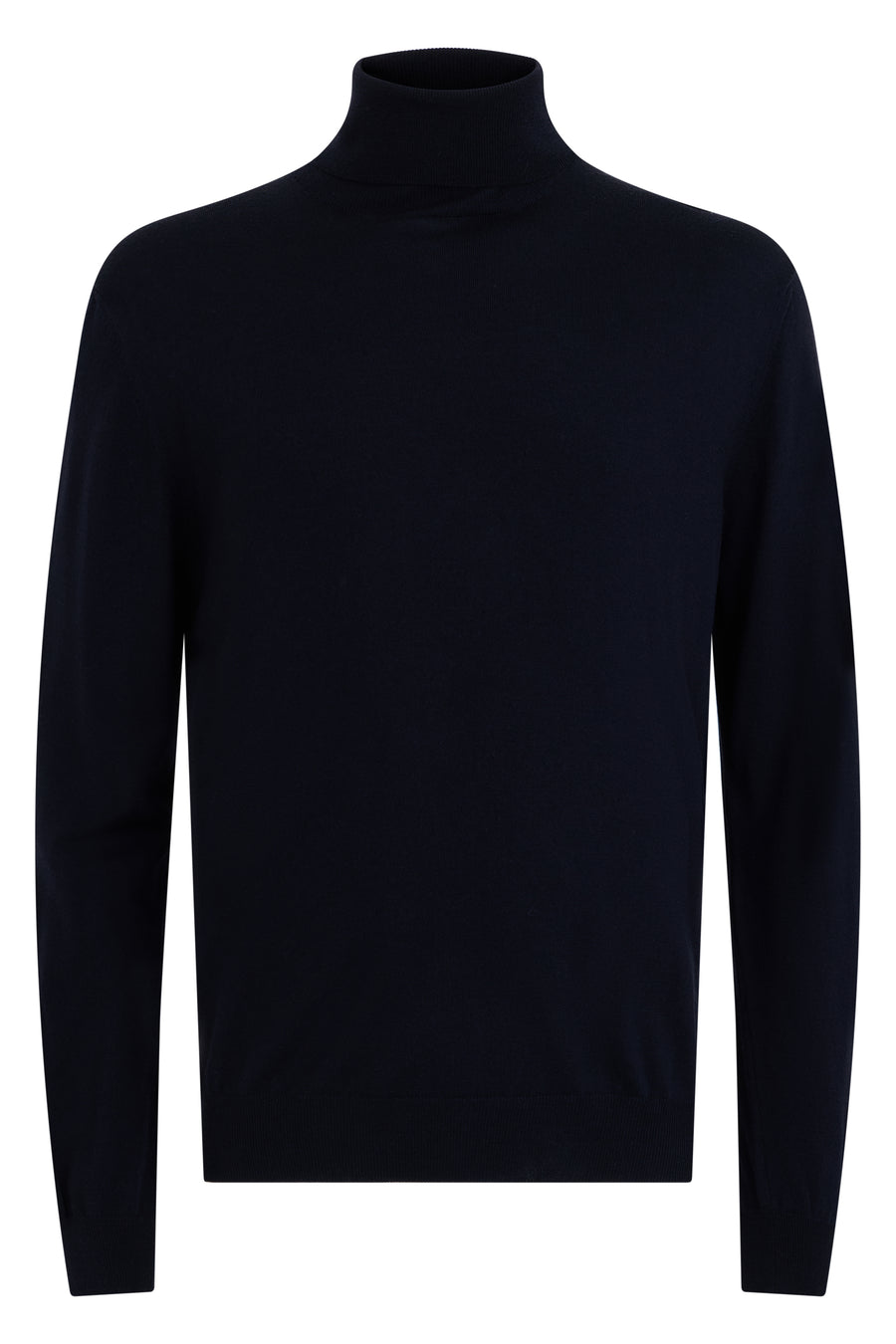 Turtleneck Sweater Blue Virgin Wool