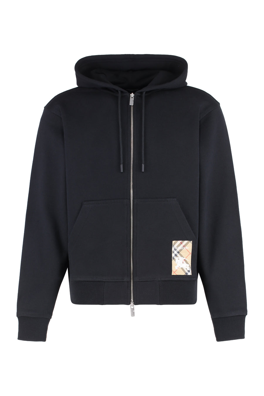 Hoodie Cotton Full-Zip Black
