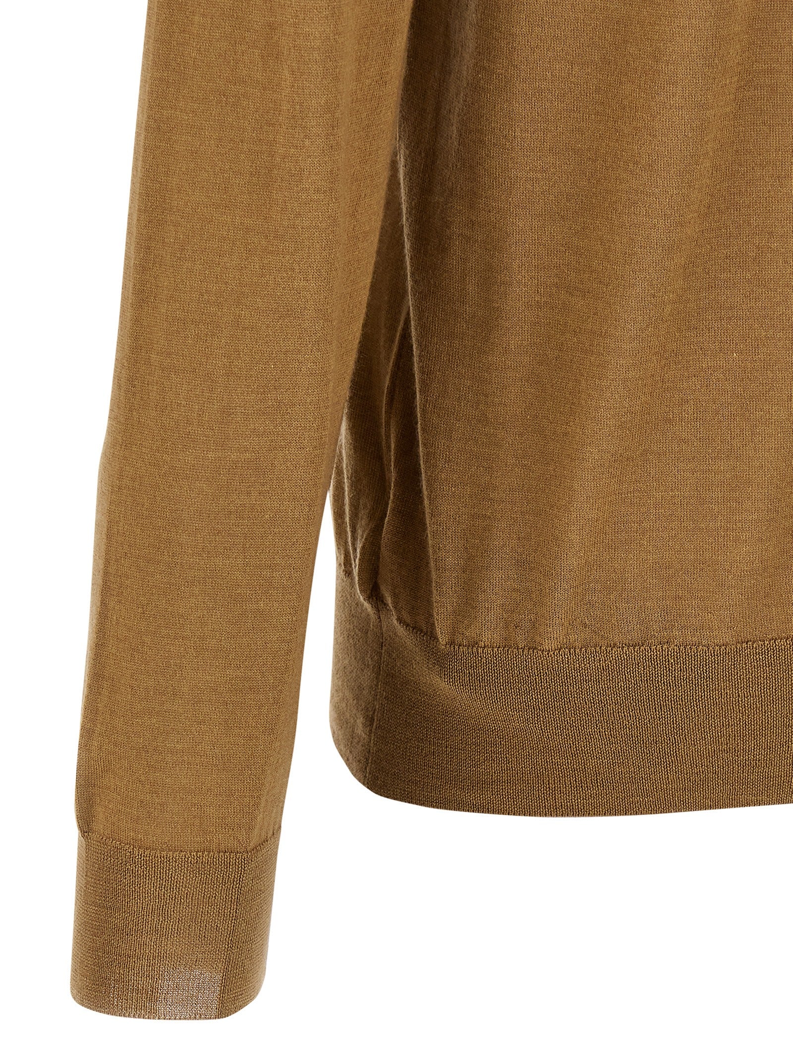 Virgin wool polo shirt Beige Cachemire Silk