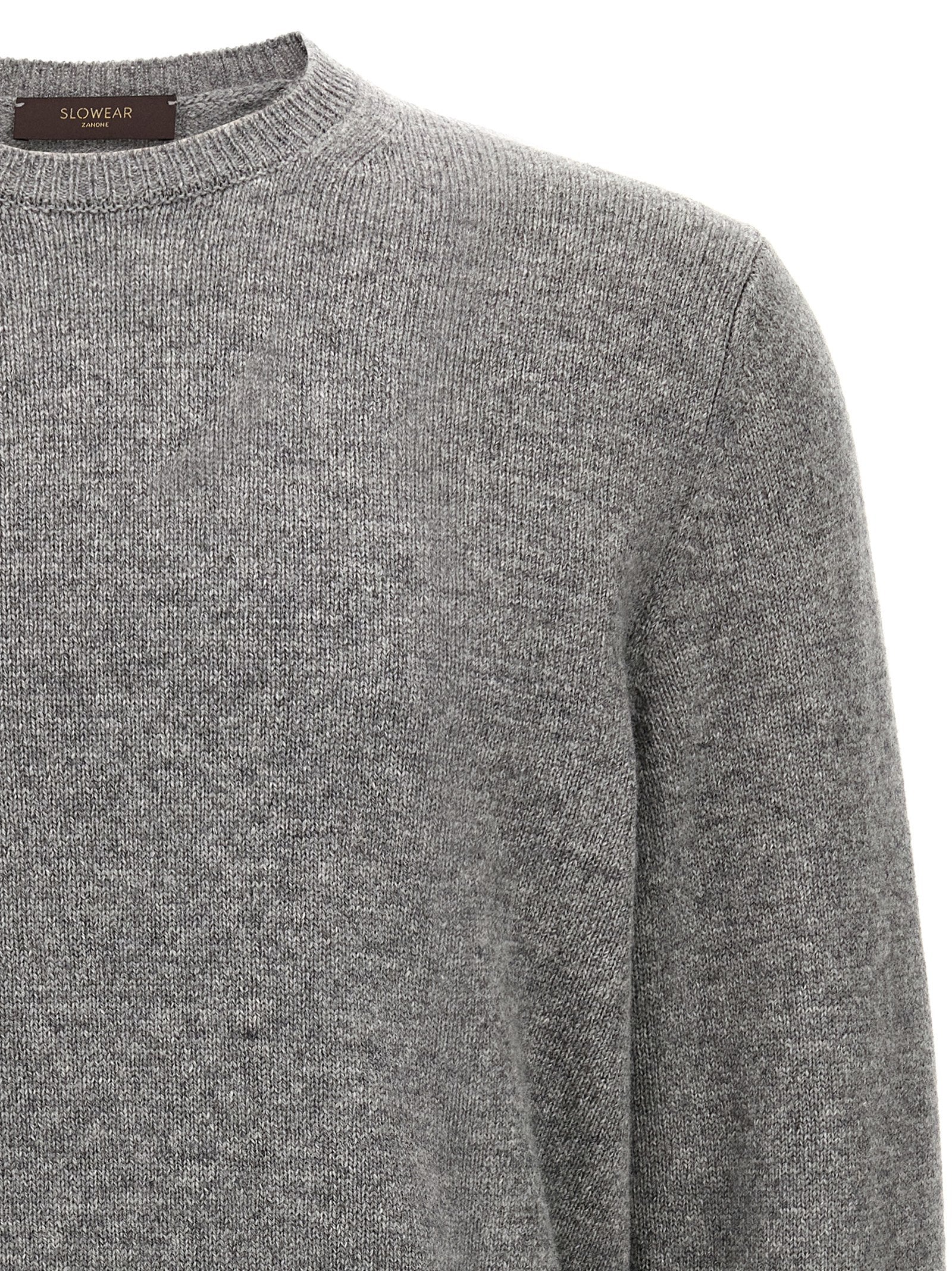 Wool sweater Gray Virgin Sweater, Cardigans
