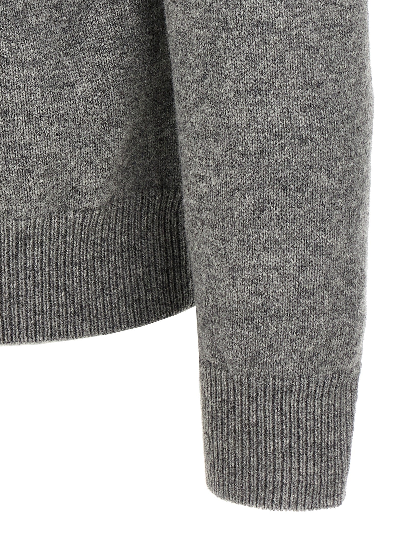 Wool sweater Gray Virgin Sweater, Cardigans