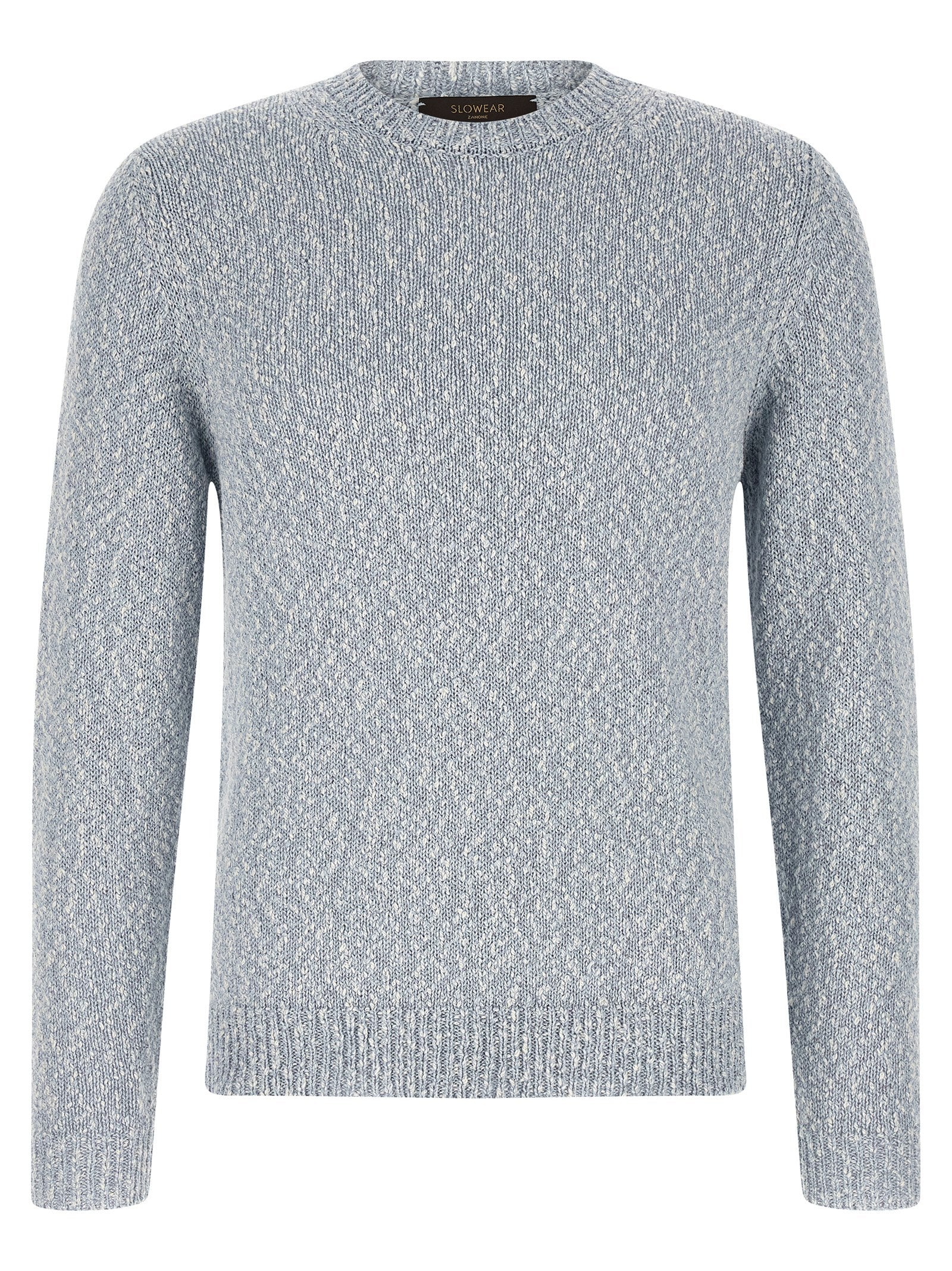 Two-tone yarn sweater Light Blue Cotton Sweater, Cardigans