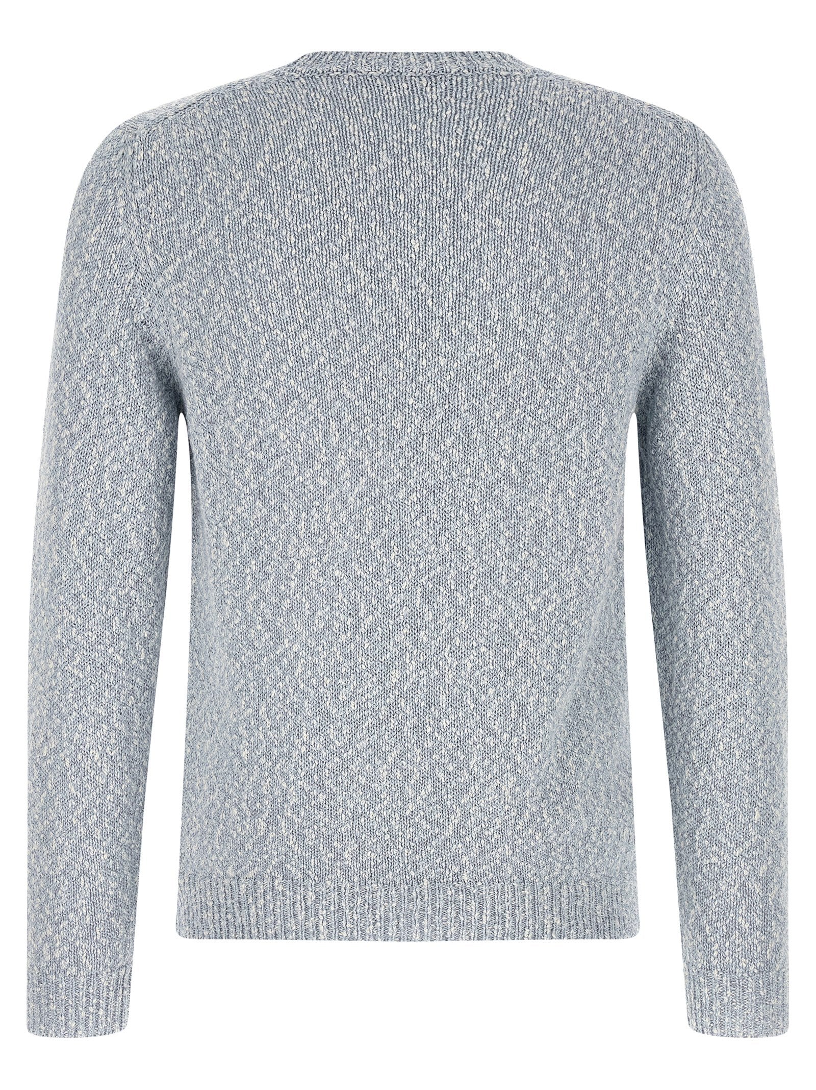 Two-tone yarn sweater Light Blue Cotton Sweater, Cardigans