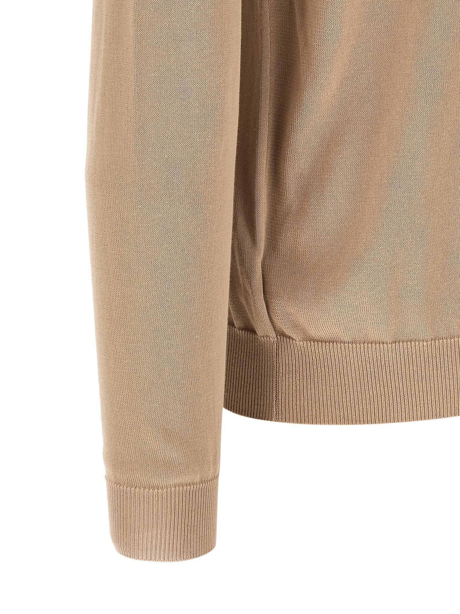 Cotton sweater Beige Sweater, Cardigans