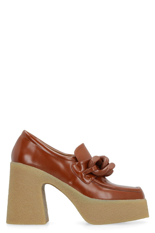 Skyla Loafers Brown Polyurethane