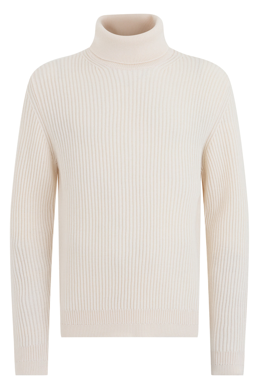 Turtleneck Sweater Latte Virgin Wool