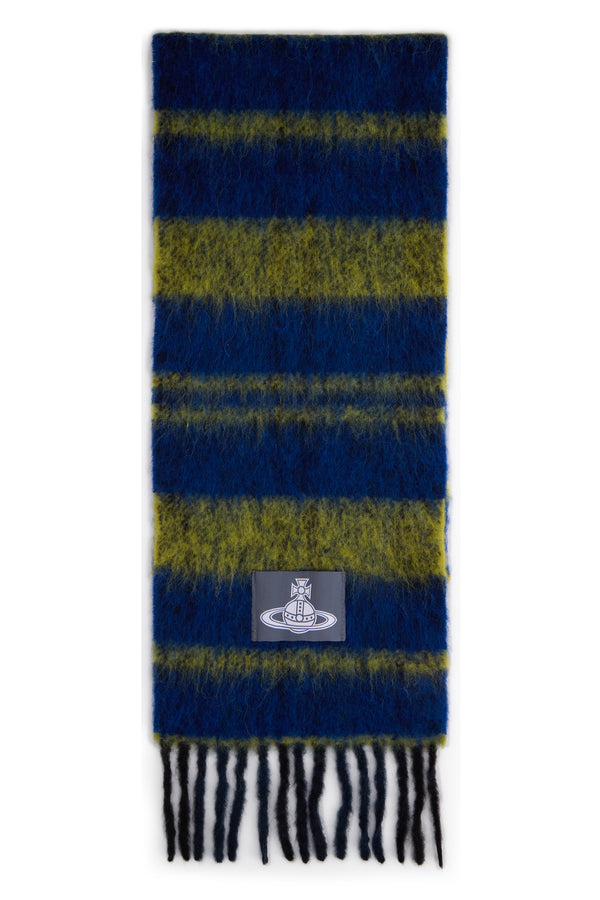 Scarf Multicolour Fringed Alpaca Wool