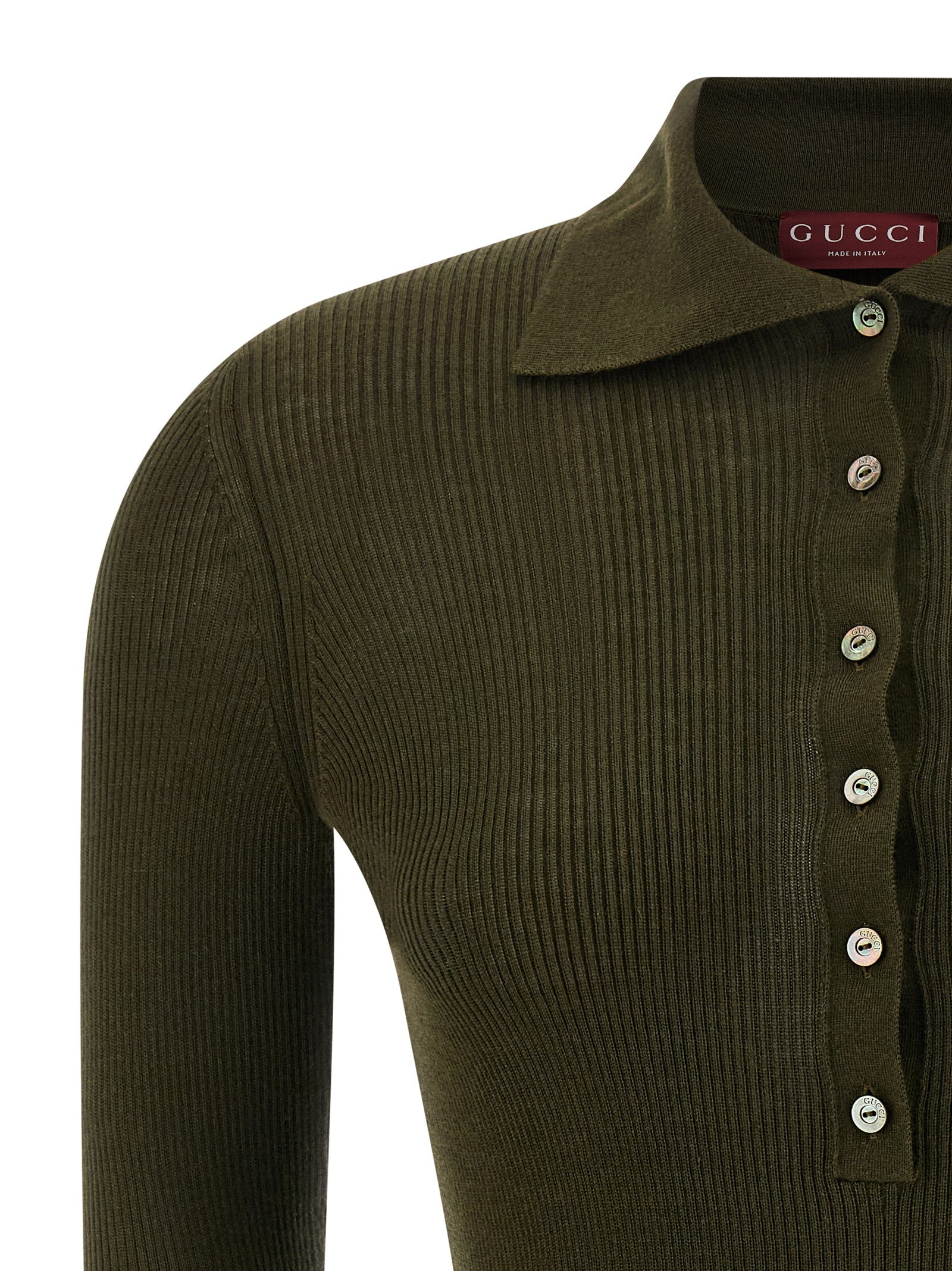Nastro Web polo shirt Green Cashmere Silk