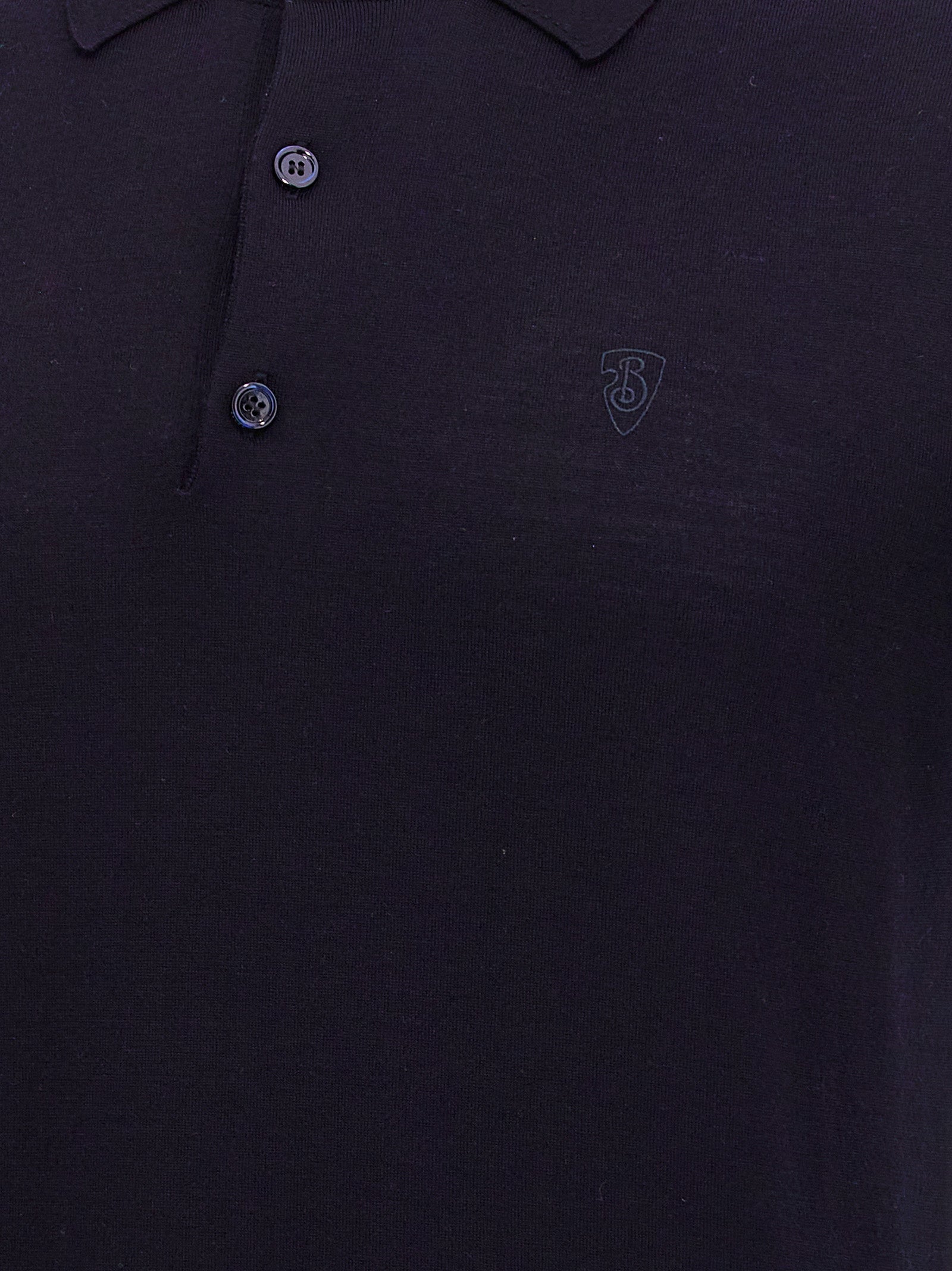 Wool polo shirt Blue