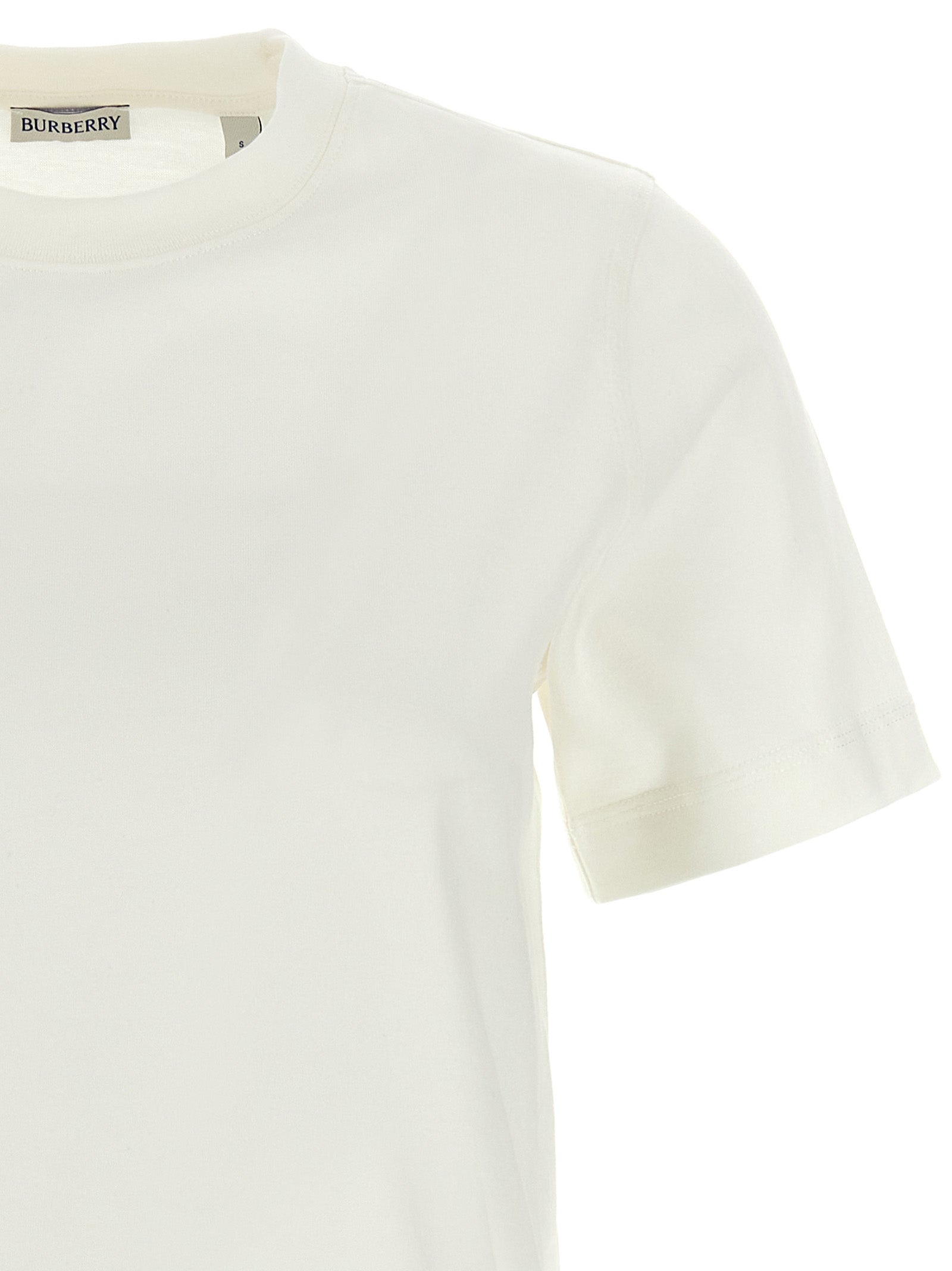 Check T-shirt White Cotton