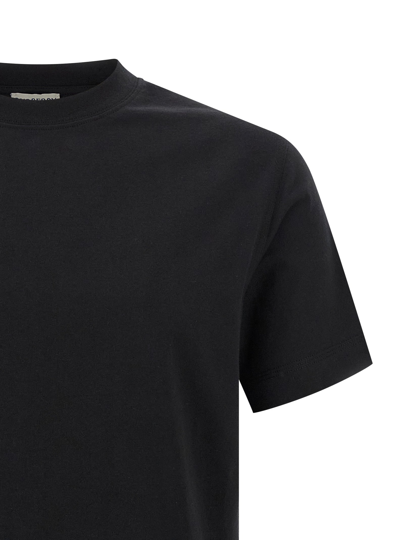 T-shirt patch Burberry Check Black Cotton