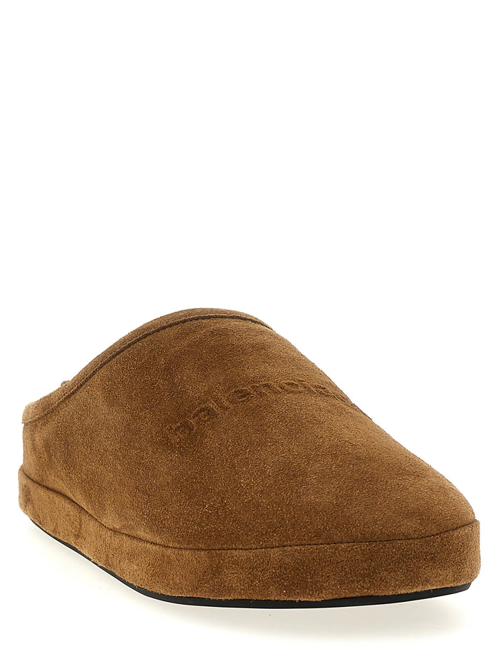 Alaska Sabots Brown Calfskin Leather (bos Taurus) Flat Shoes