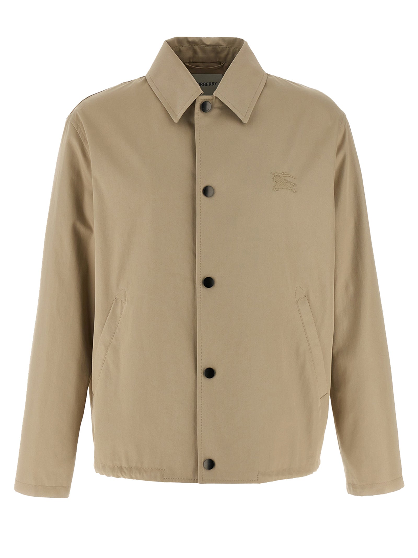Gabardine Jacket Beige Cotton Down Jacket, Parka, Casual