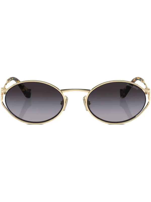 Miu - Smu52yzvn5d1 Pale Gold Lunettes-de-soleil