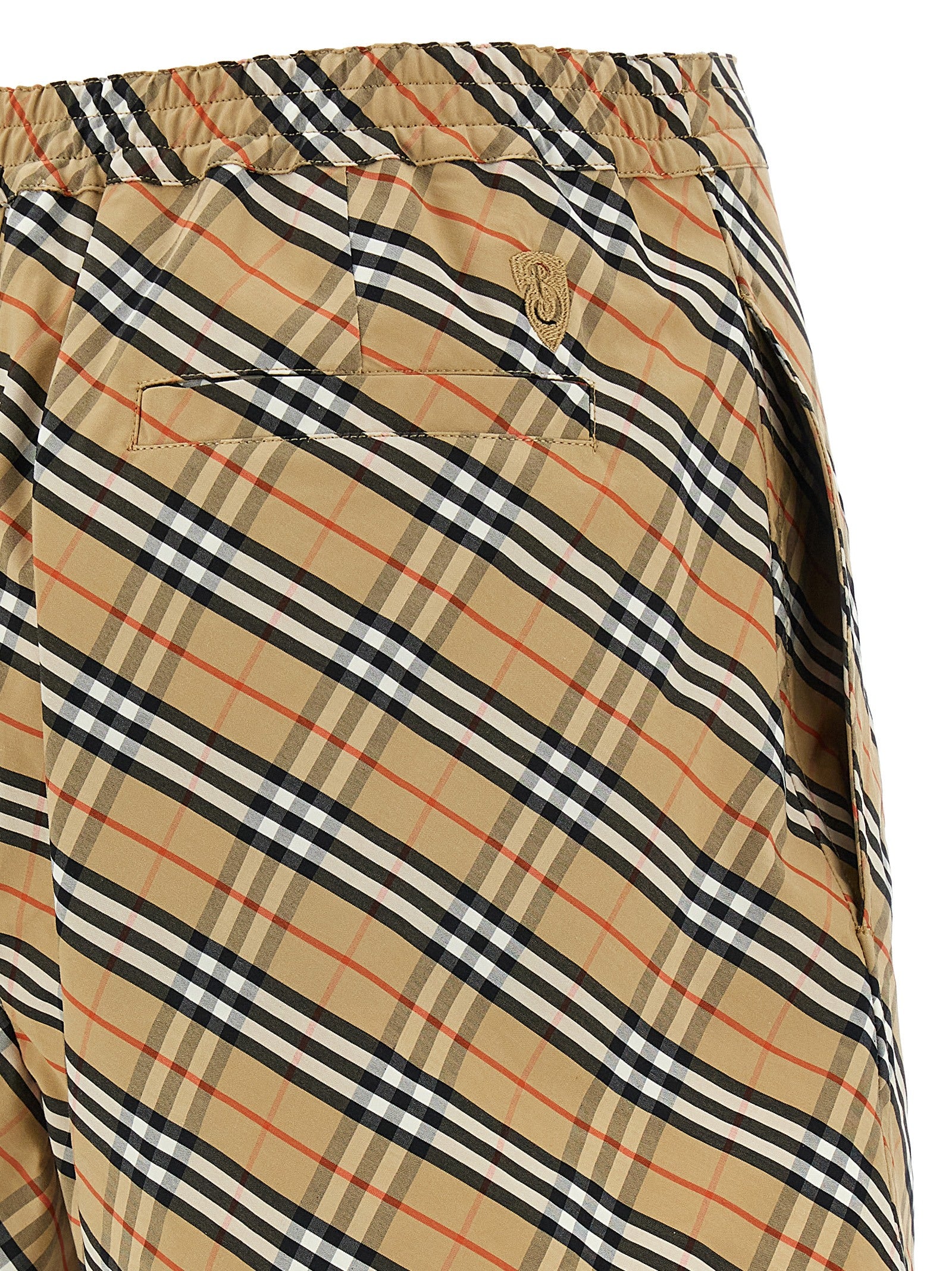 Check shorts Multicolor Cotton Bermuda
