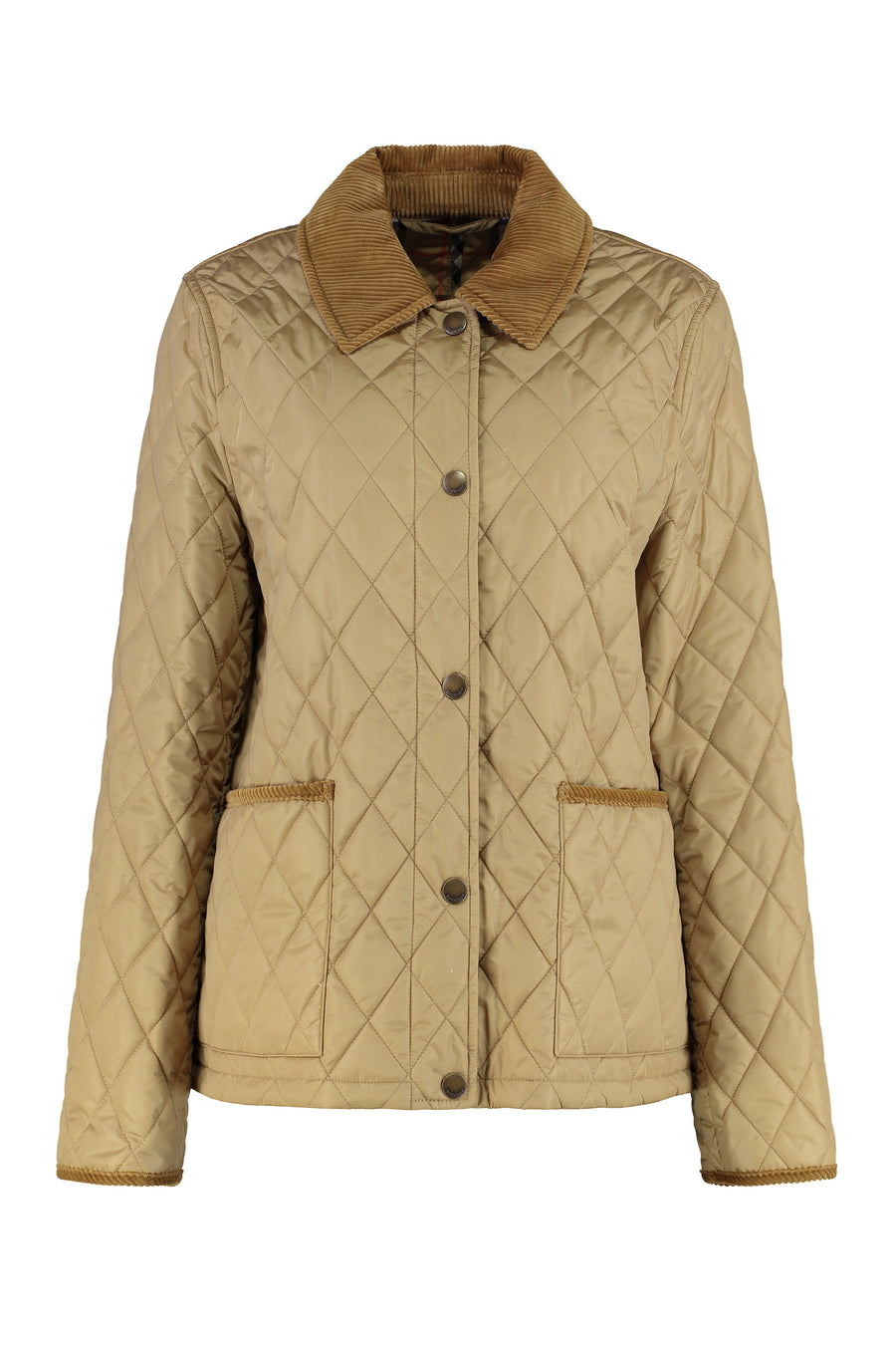 Padded Nylon Jacket Sand Polyamide Trench & Raincoats
