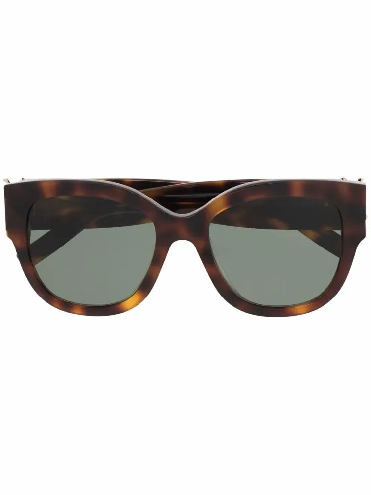 Saint Laurent - Slm95f 003 Havana Green Lunettes-de-soleil