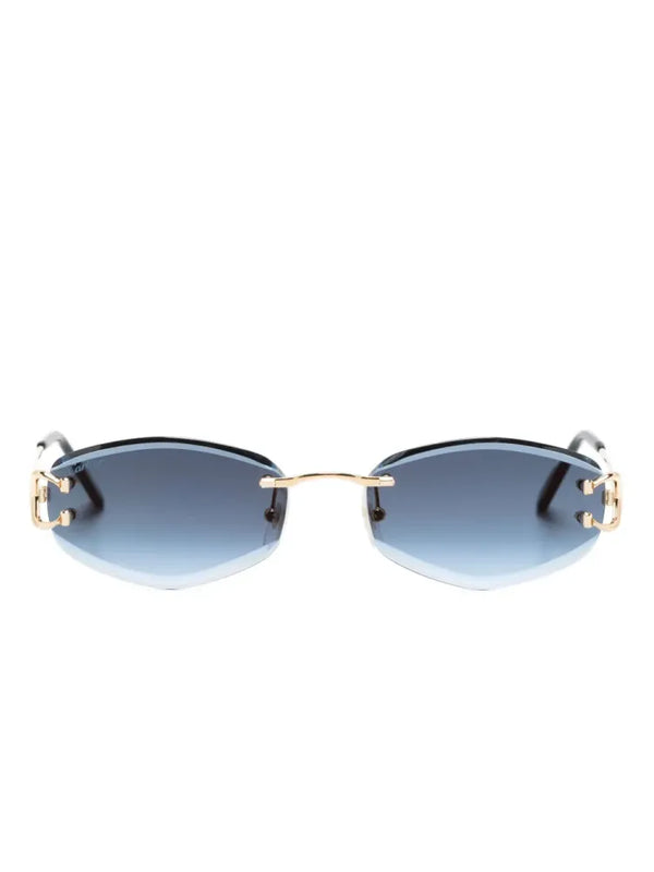 Cartier - Ct0467s 002 Gold-gold-blue Lunettes-de-soleil