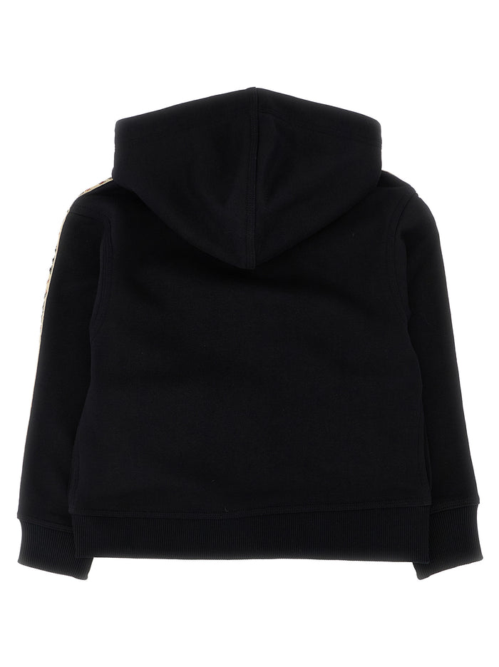Clyde hoodie Black Cotton Sweatshirt