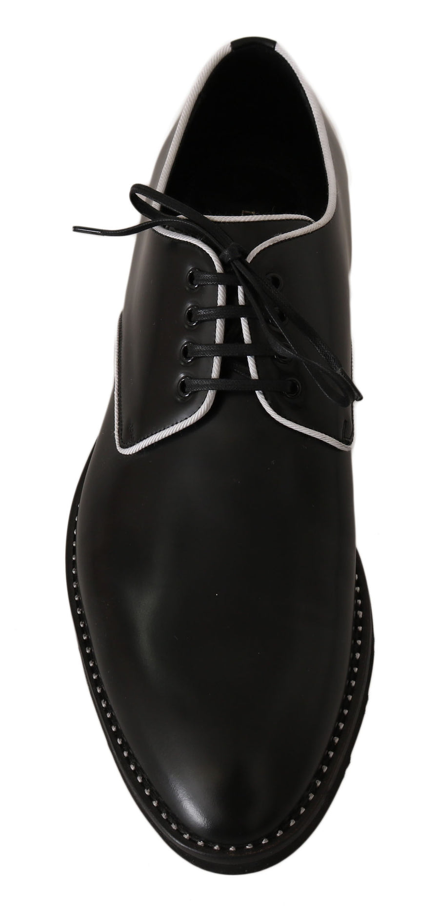 Dolce & Gabbana 100% Leather derby flat in black